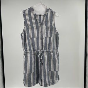 Kelly Renee Woman’s Blue Stripped Romper